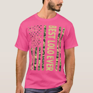 Camiseta Mens Best Lolo Ever USA American Flag Engraçado Av