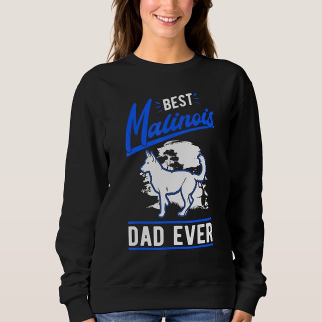 Camiseta Mens Best Malinois Dad Ever Belgian Malinois Dad (Frente)