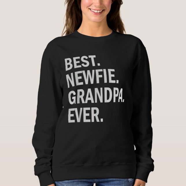 Camiseta Mens Best Newfie Grandpa Ever  Newfoundland Dog (Frente)