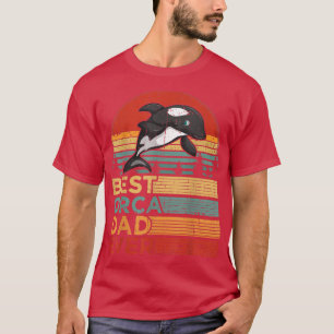 Camiseta Mens Best Orca Pai Eternamente Engraçado Vintage O
