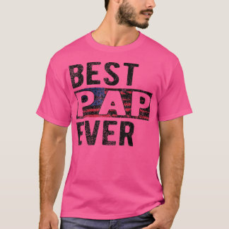 Camiseta Mens Best Pap Alguma Vez Orgulhosa Vovô