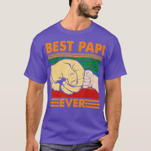 Camiseta Mens Best Papi Ever Vintage Pai Padre Oferece Idei