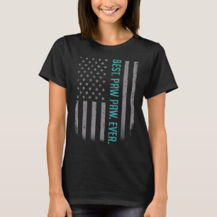 Camiseta Mens Best Paw Ever American Flag For Padre