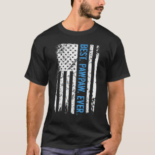 Camiseta Mens Best Pawpaw Ever A Bandeira Americana Do Pai