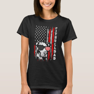 Camiseta Mens Best Pitbull Pai Alguma Vez Pit Bull Dog Amer