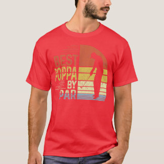 Camiseta Mens Best Poppa Por Dia de os pais De Par Gift Gol