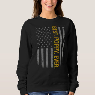 Camiseta Mens Best Poppy Alguma Vez Nos Eua Bandeira Americ