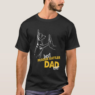 Camiseta Mens Best Praga Rattler Pai Nunca Cachorro Praga R