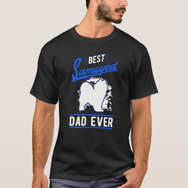 Camiseta Mens Best Samoyed Dad Ever Samoyed Dad   (Frente)