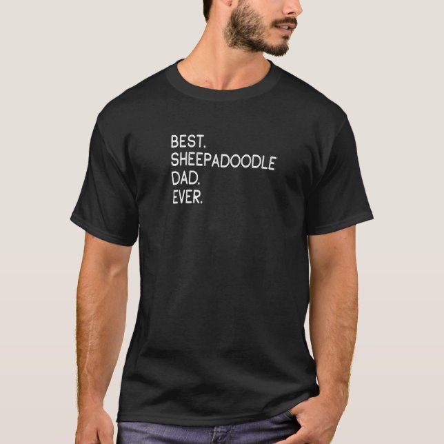 Camiseta Mens Best Sheepadoodle Dad Ever (Frente)