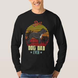 Camiseta Mens Best Staffordshire Bull Terrier Pai Ever Dadd