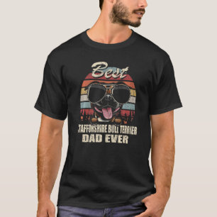 Camiseta Mens Best Stafforshire Bull Terrier Pai Ever Fathe