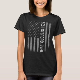 Camiseta Mens Best Stepdad Ever American Flag For Padre'