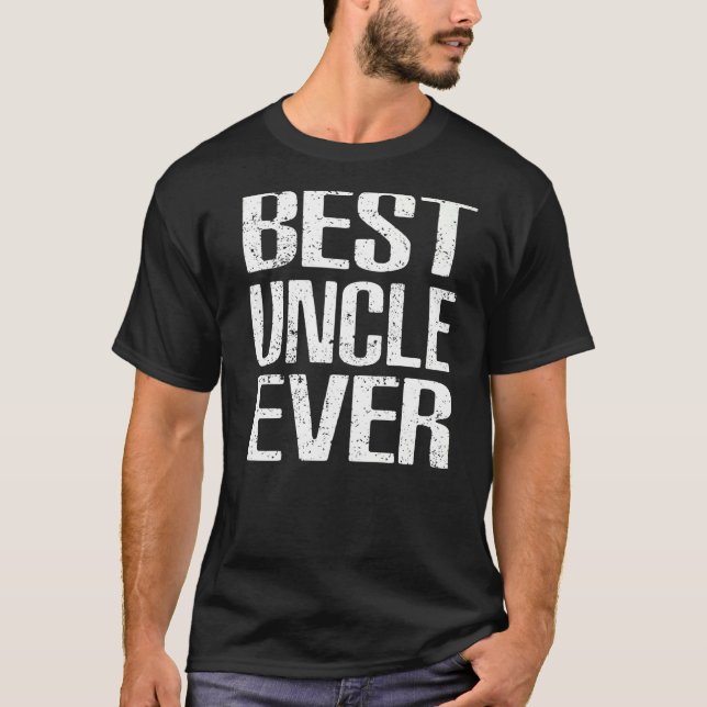 Camiseta Mens Best Tio Alguma Vez Tee Da sobrinha Nephew (Frente)