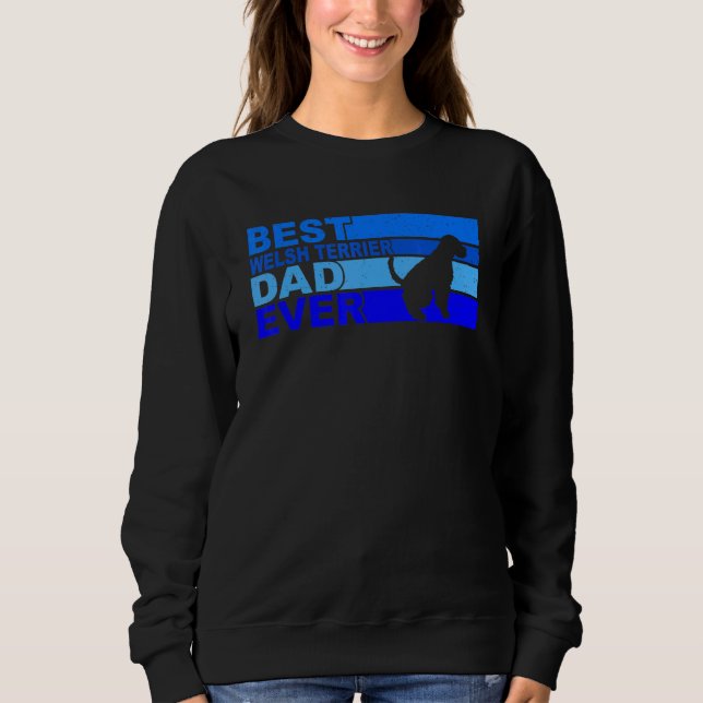 Camiseta Mens Best Welsh Terrier Dad Ever Welsh Terrier (Frente)