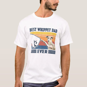 Camiseta Mens Best Whippet Pai Cachorro Engraçado Passa Pai
