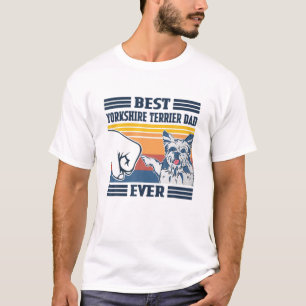 Camiseta Mens Best Yorkshire Terrier Pai Ever Funny Dog Lov