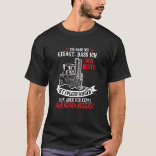 Camiseta Mens Bester Forkelevador dizendo trabalho no depós