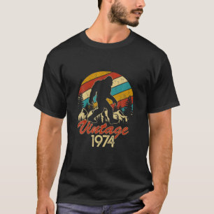 Camiseta Mens Bigfoot Nascer Em 1974 Birthday Vintage Sasqu