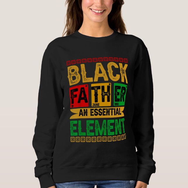 Camiseta Mens Black Father The Essential Element - Father's (Frente)