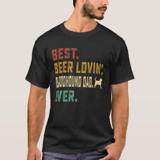Camiseta Mens Bloodhound Dog Lover - Melhor Sangue Adorador
