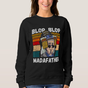 Camiseta Mens Blop Blop Madafather Dia de os pais Vintage R