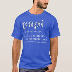 Camiseta Mens Blue Tie Die Legal Papi como um avô