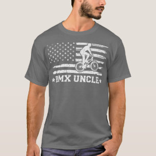 Camiseta Mens BMX Bike Rider American Flag BMX Tio Padre