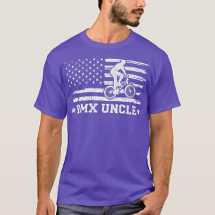 Camiseta Mens BMX Bike Rider American Flag BMX Tio Padre
