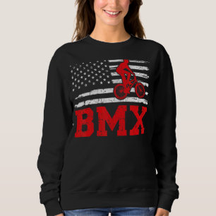 Camiseta Mens Bmx Biking Style American Flag Bmx Fath