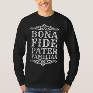 Camiseta Mens Bona Fide Pater Familias Melhor Pai Da Pai