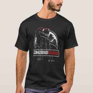 Camiseta Mens Bonusdadsaurus Dinosaur Pai Bonus Pai Sauru