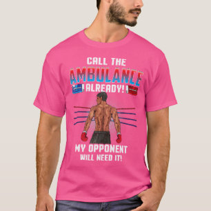 Camiseta Mens Boxing Fighter Engraçado Artes Marciais Mista