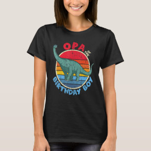 Camiseta Mens Boy Aniversário I Opa I Brachiosaurus I Famíl
