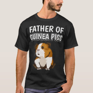Camiseta Mens Boys Pai Cavy Dia de os pais Pai Da Guiné Pi