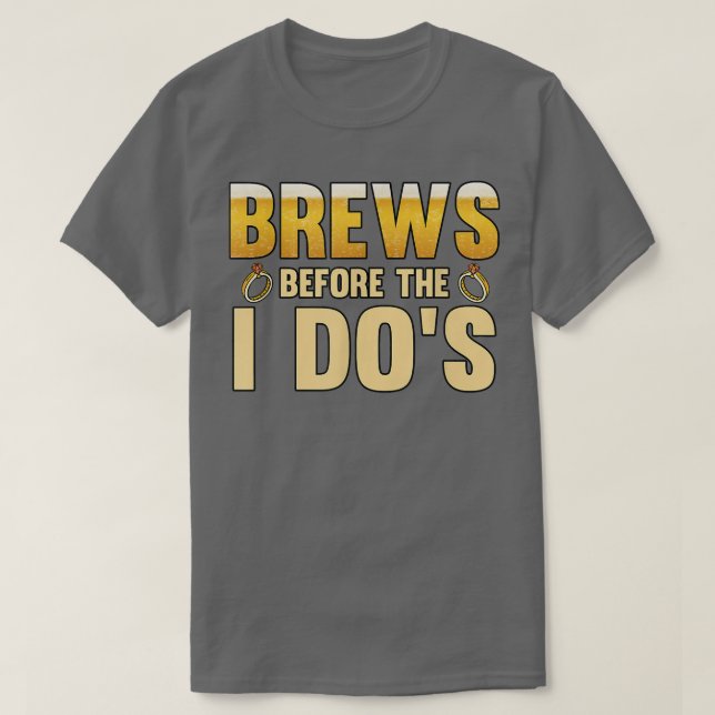 Camiseta Mens Brews before the i dos Groom  (Frente do Design)