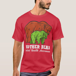Camiseta Mens Brother Bear Verde Saúde Mental Consciência 3
