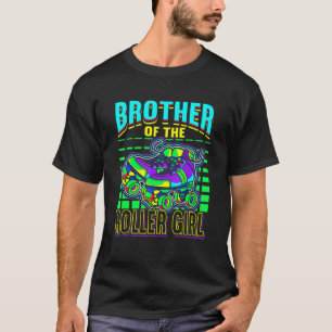 Camiseta Mens Brother do Roller Girl Roller Skates Roller S