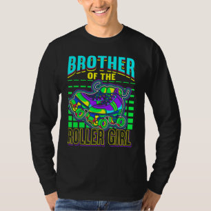 Camiseta Mens Brother do Roller Girl Roller Skates Roller S