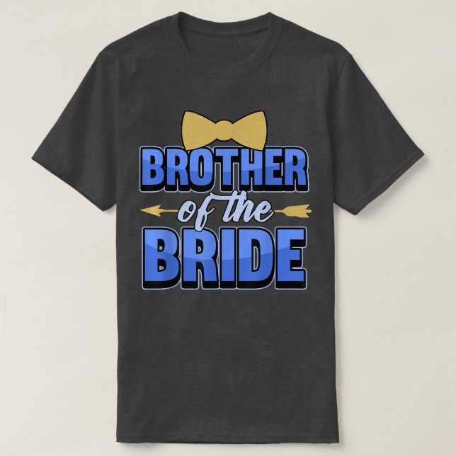 Camiseta Mens Brother of the bride  (Frente do Design)