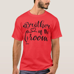 Camiseta Mens Brother Of The Groom Matching Wedding And Bac