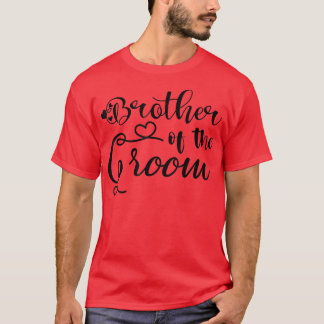 Camiseta Mens Brother Of The Groom Matching Wedding And Bac