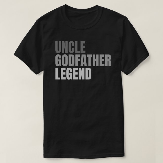 Camiseta Mens Brother Tio Goddad Legend Vintage engraçado (Frente do Design)
