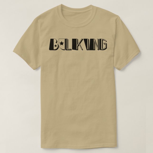 Camiseta Mens BULKING Gym Malhação Workout Bodybuilding Mot (Frente do Design)