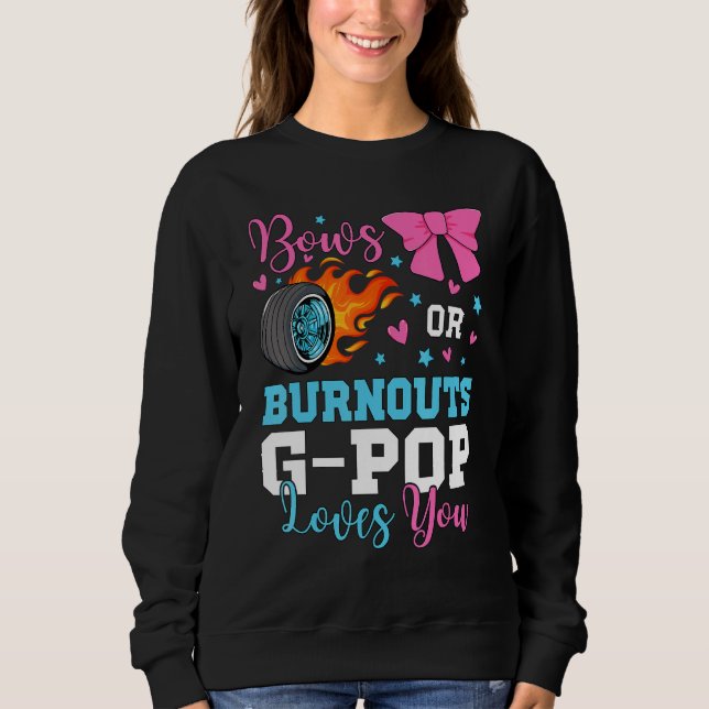 Camiseta Mens Burnouts or Bows G-pop loves you Gender Revea (Frente)