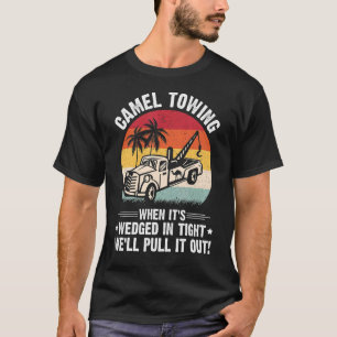 Camiseta Mens Camel Amarrando quando estiver preso em Apert