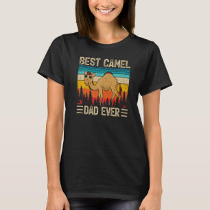 Camiseta Mens Camel Vintage Melhor Pai do Camelo Nunca D do