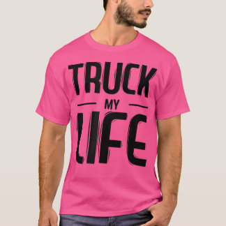 Camiseta Mens caminham na minha caminhoneira salva-vidas