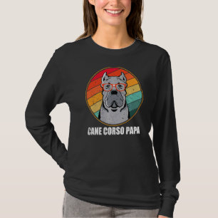 Camiseta Mens Cane Corso Papa Proprietário de Cachorro Cane