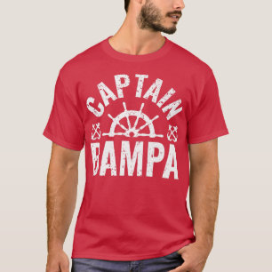 Camiseta Mens Capitão Bampa Boat Owner Lake Barco Padre"